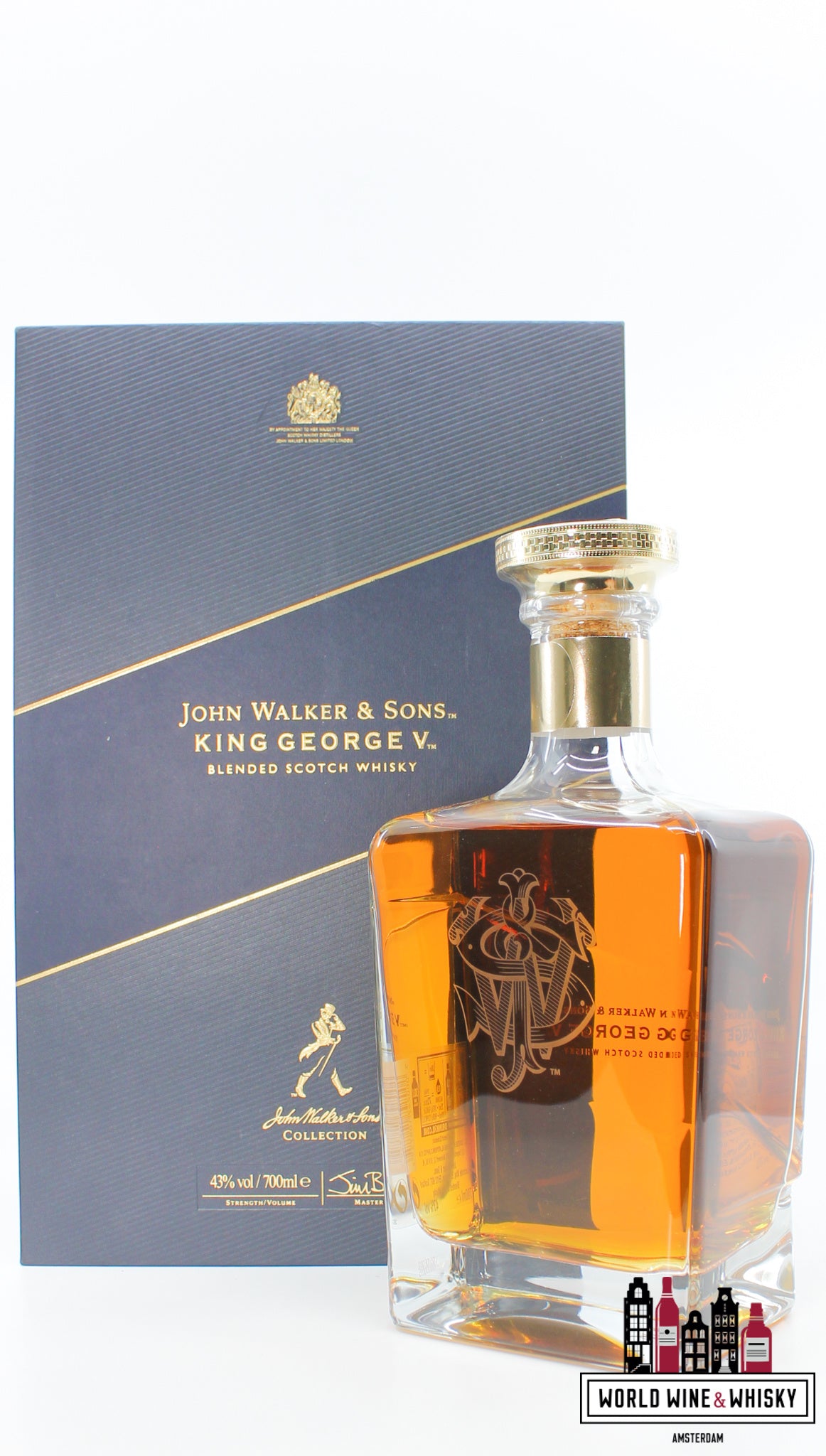 John Walker & Sons King George V 43% (in luxury case) - WORLD WINE WHISKY 