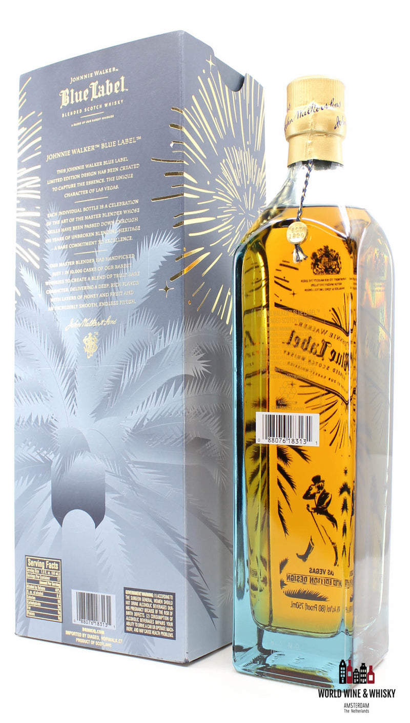 Johnnie Walker Blue Label - Las Vegas Limited Edition Design 40% 750ml - WORLD WINE WHISKY 