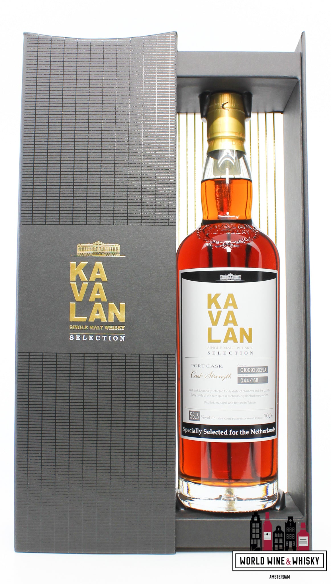 Kavalan 2010 2022 - Specially Selected for the Netherlands - Port Cask - Selection - Cask 0100929029A 56.3% (1 of 168) - WORLD WINE WHISKY 