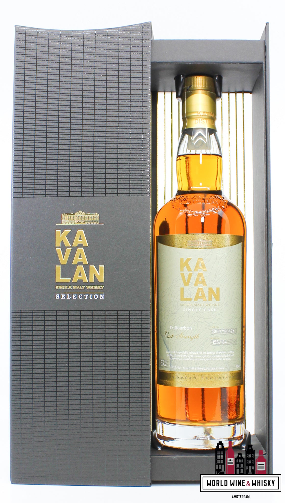 Kavalan 2015 2022 - Ex-Bourbon - Selection - European Exclusive - Cask B150716037A 53.2% (1 of 164) - WORLD WINE WHISKY 