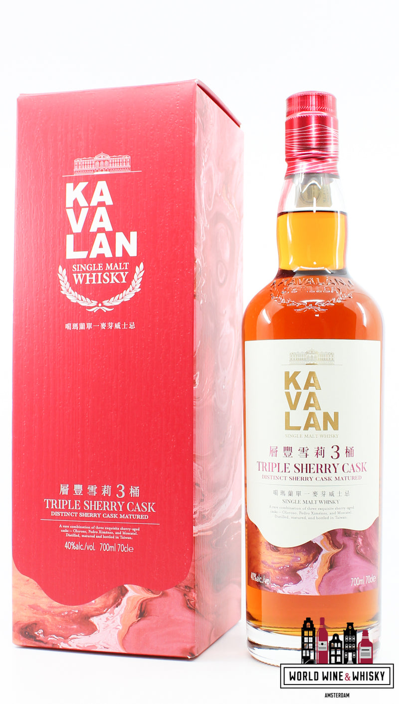 Kavalan 2021 - Triple Sherry Cask 40% - WORLD WINE WHISKY 
