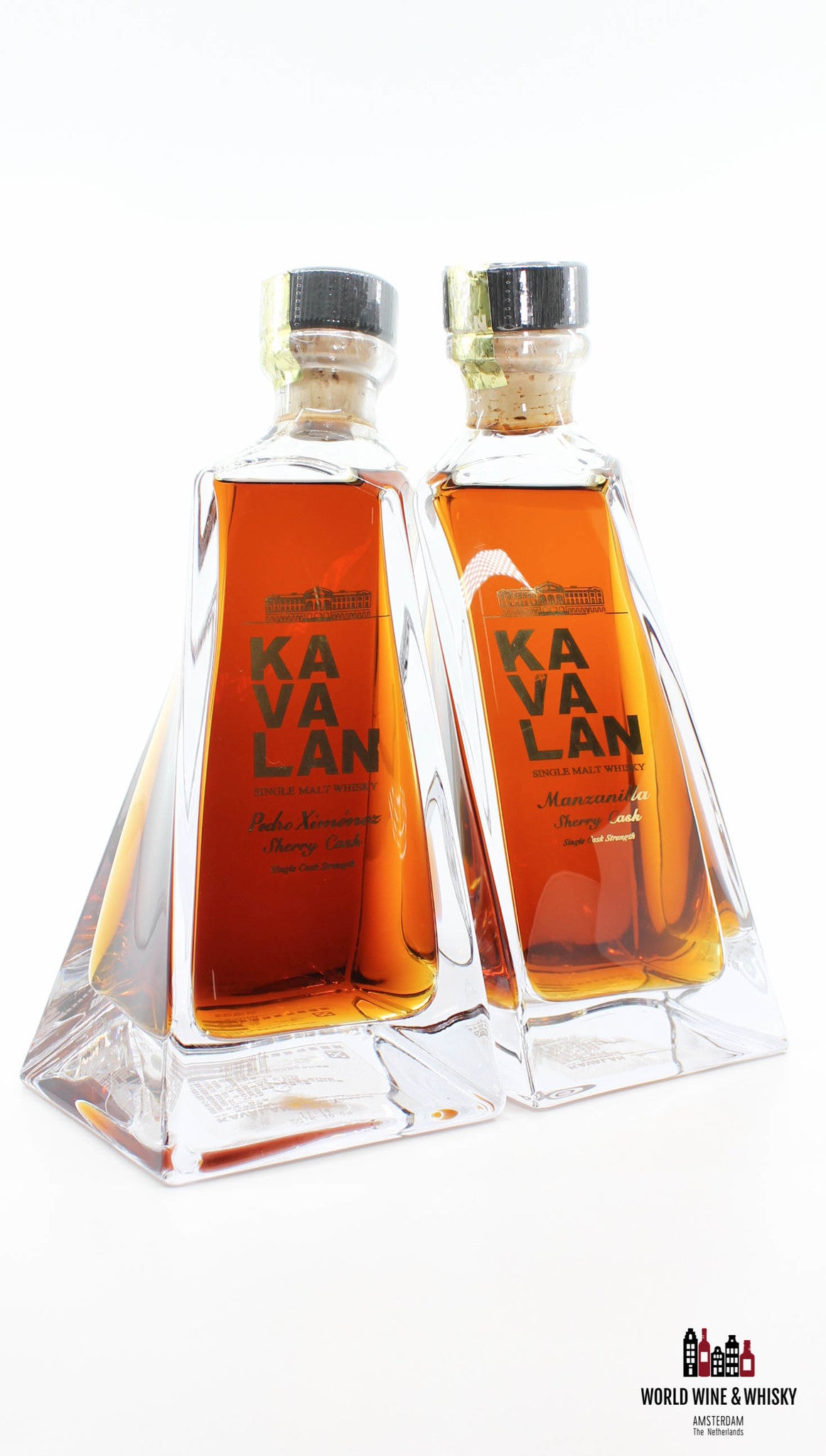 Kavalan Decanter Set - Pedro Ximenez & Manzanilla Sherry Cask - Limited Edition 2016_0255 56.3% (1 of 702 sets) - WORLD WINE WHISKY 