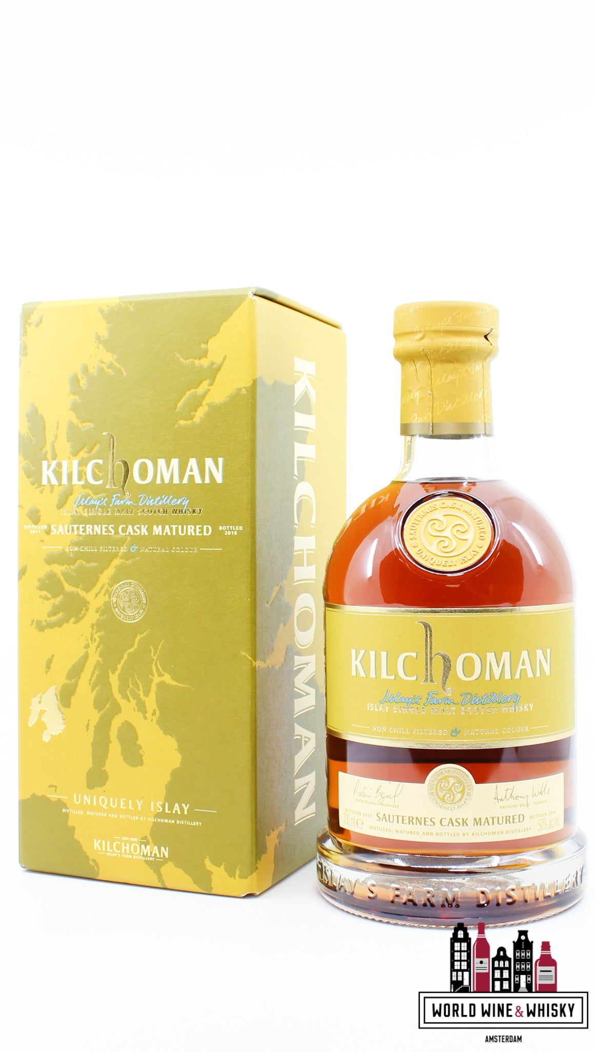 Kilchoman 5 Years Old 2011 2016 - (Château d’Yquem) Sauternes Cask Matured 50% (1 of 6000) - WORLD WINE WHISKY 