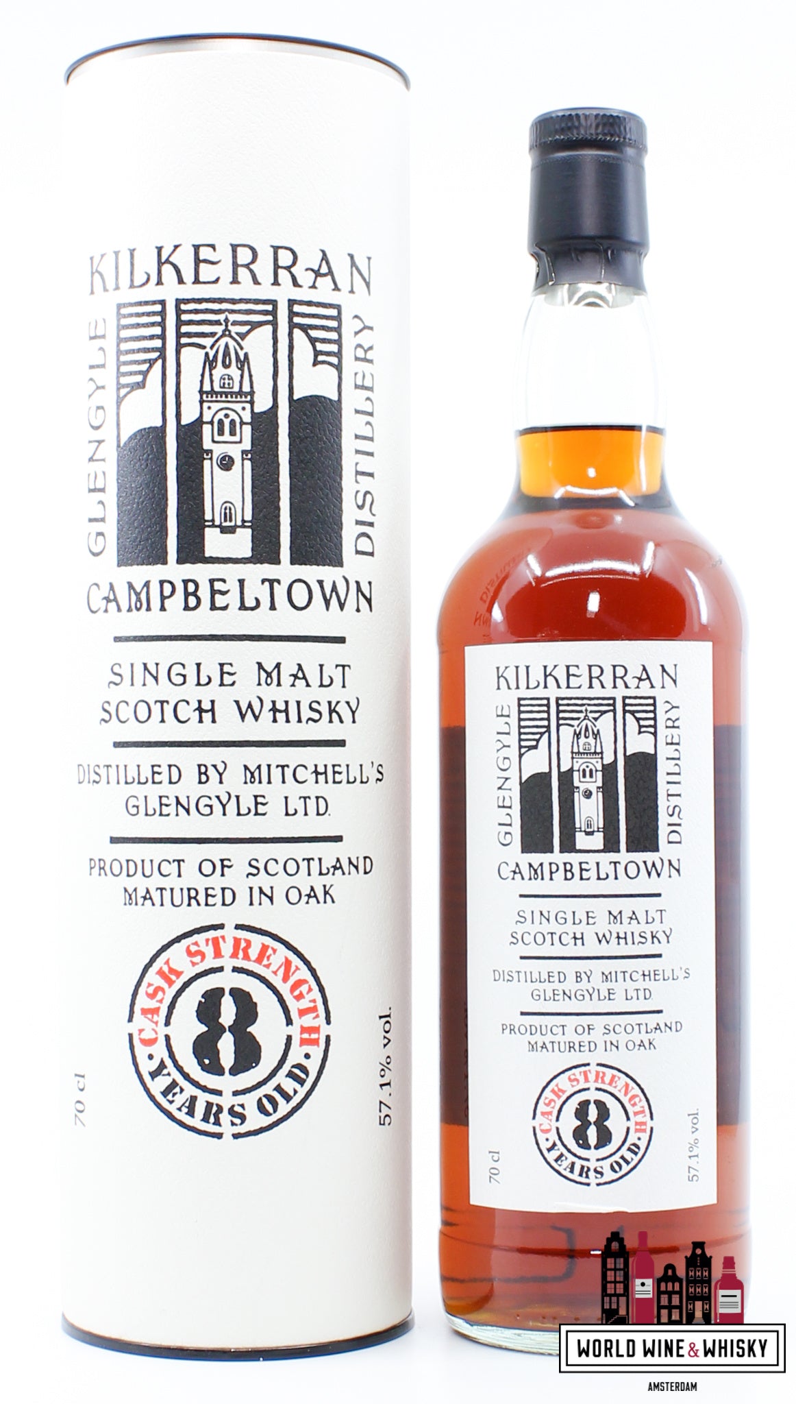 Kilkerran 8 Years Old 2019 - Cask Strength - Batch 4 (Glengyle) 57.1% (1 of 15000) - WORLD WINE WHISKY 