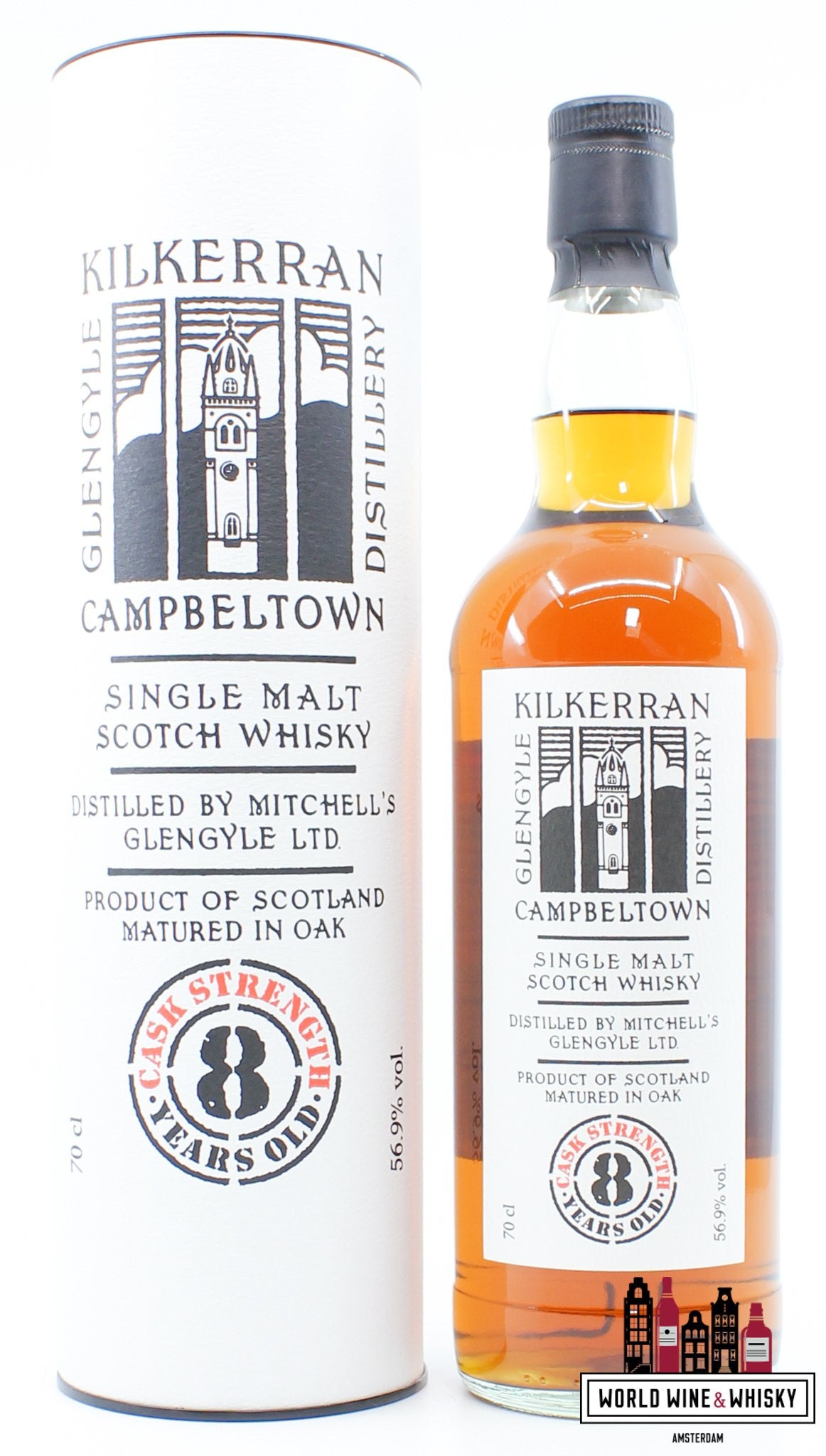 Kilkerran 8 Years Old 2021 - Cask Strength - Batch 5 (Glengyle) 56.9% - WORLD WINE WHISKY 