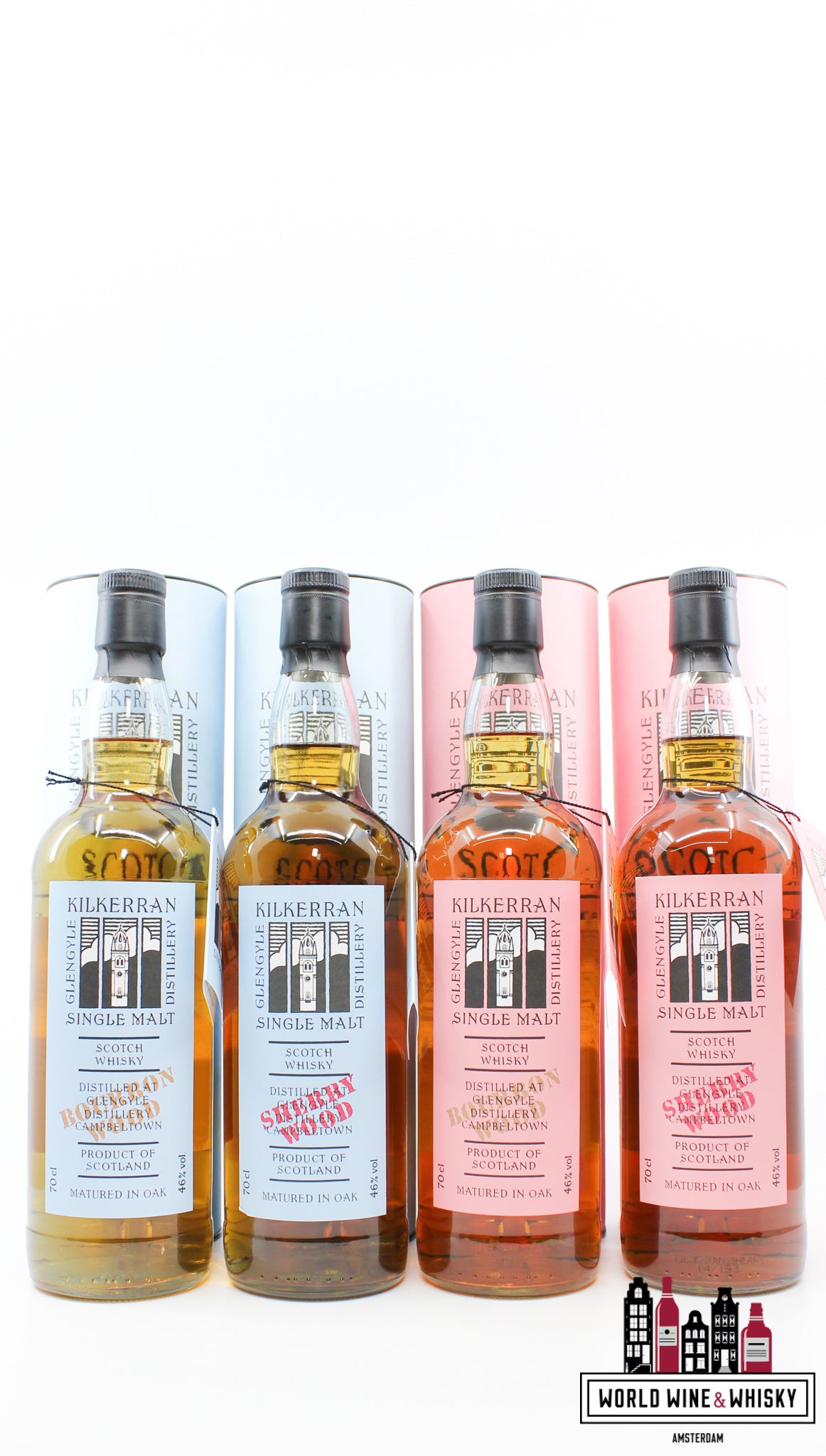 Kilkerran Work in Progress (Glengyle) - Full set of 10 bottles - WORLD WINE WHISKY 