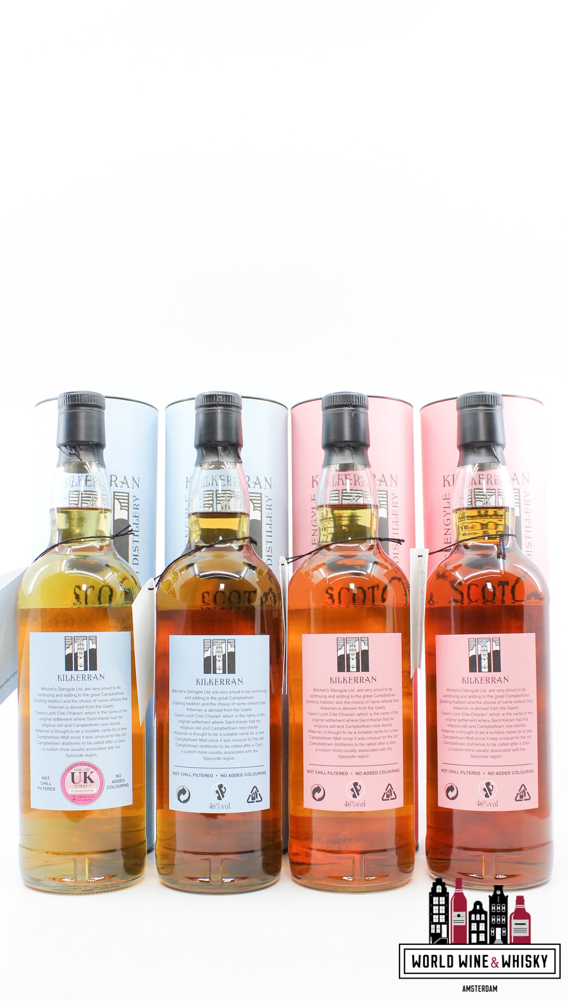 Kilkerran Work in Progress (Glengyle) - Full set of 10 bottles - WORLD WINE WHISKY 