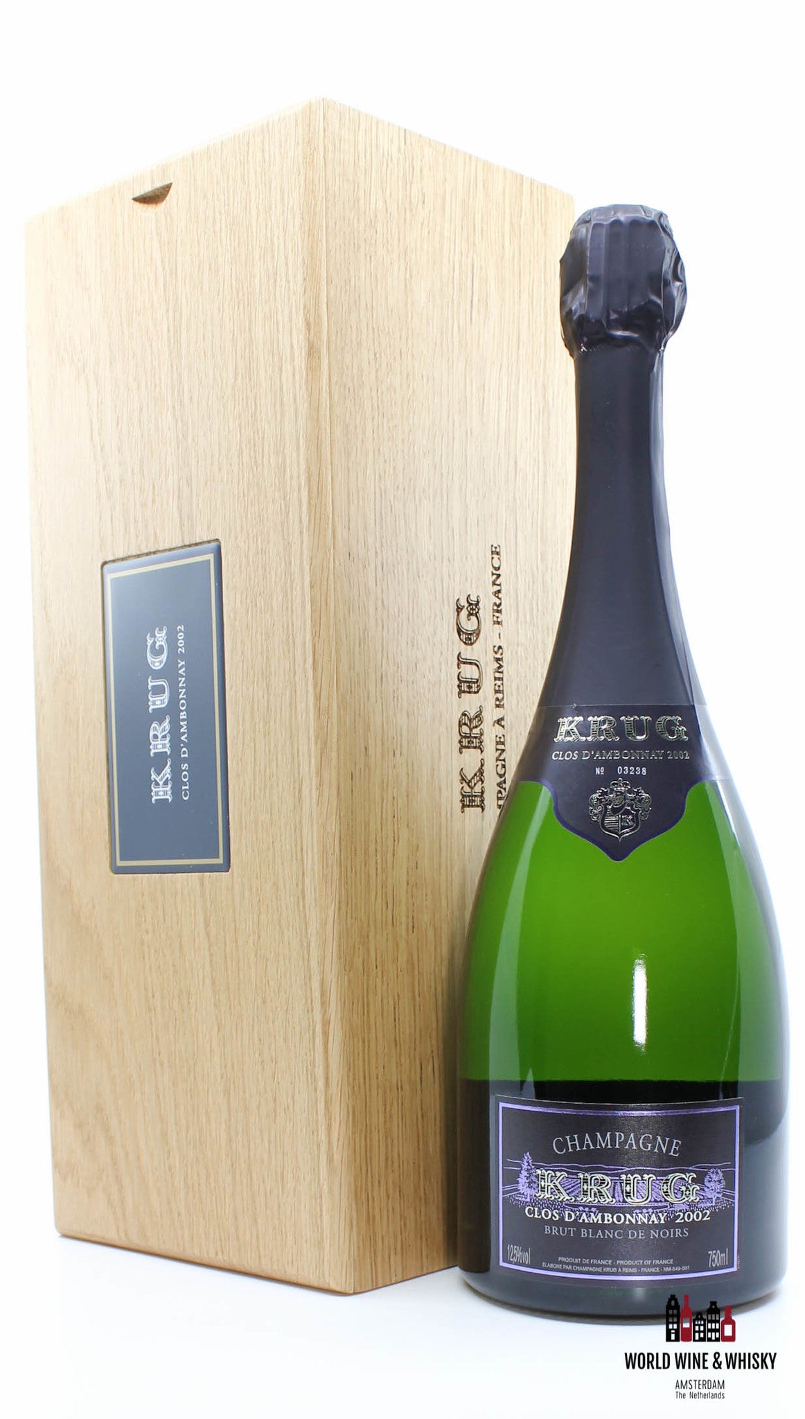 Krug Clos D'Ambonnay 2002 Brut Blanc de Noirs Champagne (100 Decanter Points) - WORLD WINE WHISKY 