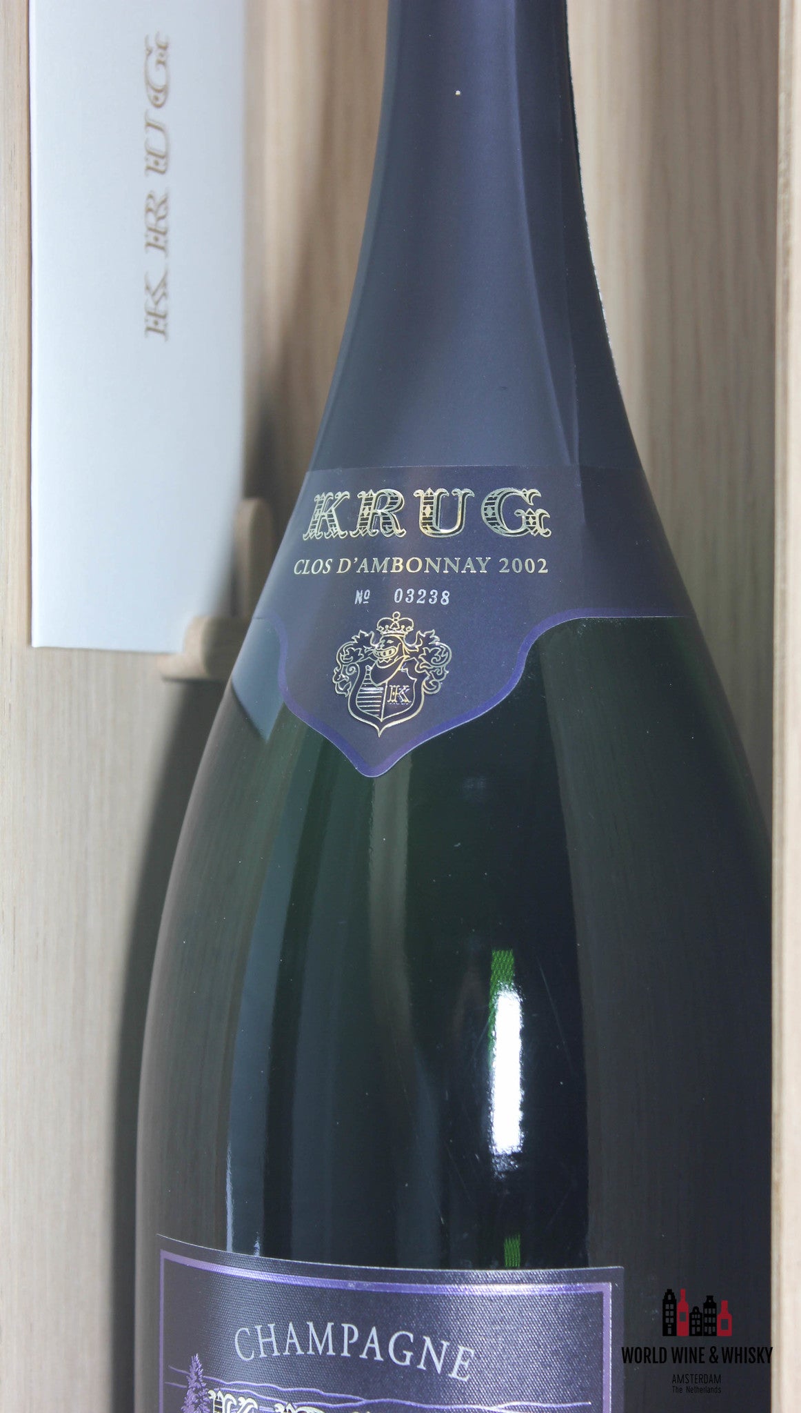 Krug Clos D'Ambonnay 2002 Brut Blanc de Noirs Champagne (100 Decanter Points) - WORLD WINE WHISKY 