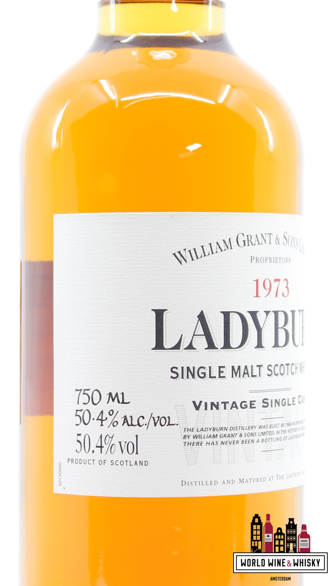 Ladyburn 27 Years Old 1973 2000 - Vintage Single Cask - Cask 3204 50.4% (1 of 3000) - WORLD WINE WHISKY 