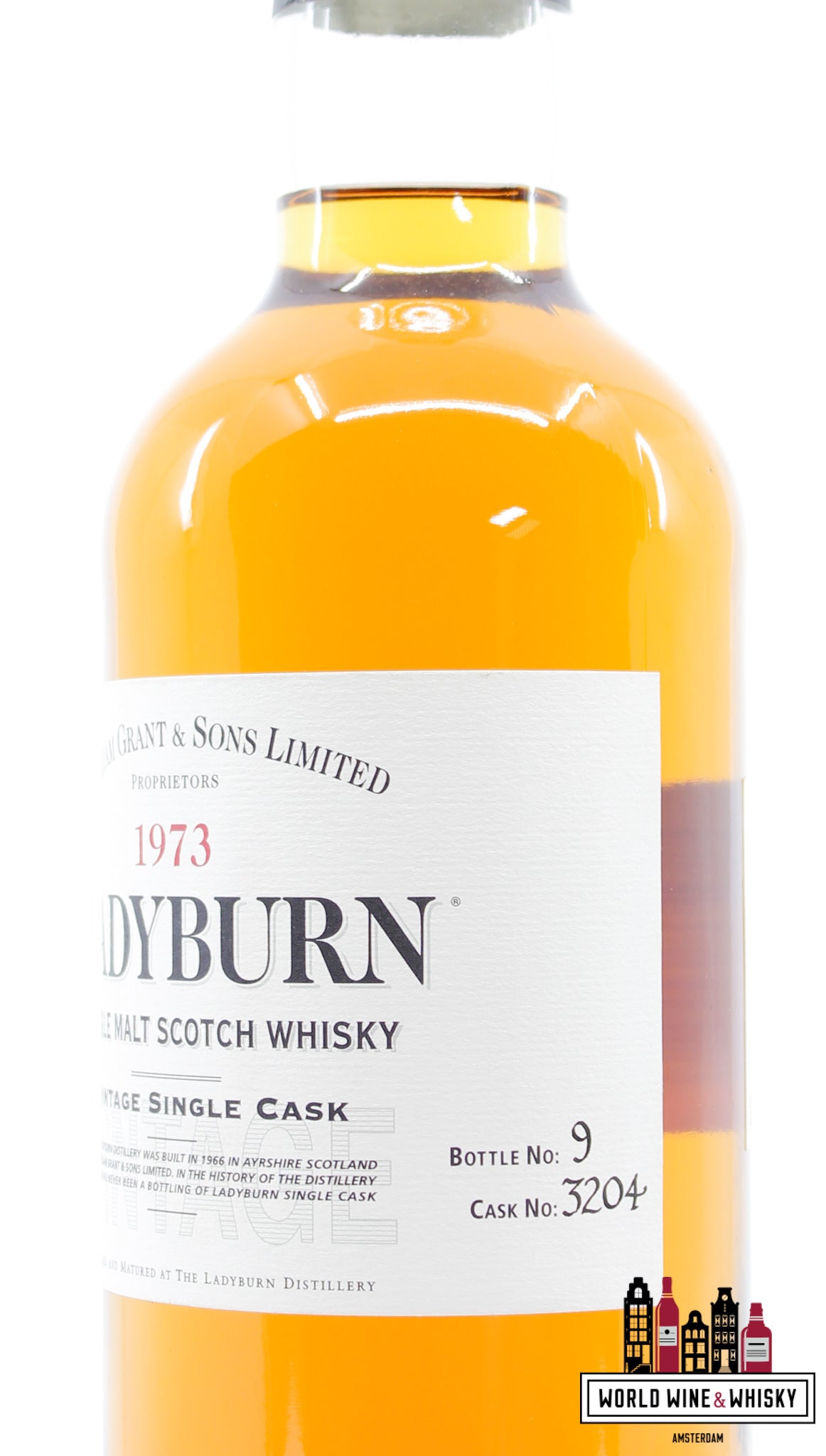 Ladyburn 27 Years Old 1973 2000 - Vintage Single Cask - Cask 3204 50.4% (1 of 3000) - WORLD WINE WHISKY 