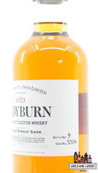 Ladyburn 27 Years Old 1973 2000 - Vintage Single Cask - Cask 3204 50.4% (1 of 3000) - WORLD WINE WHISKY 