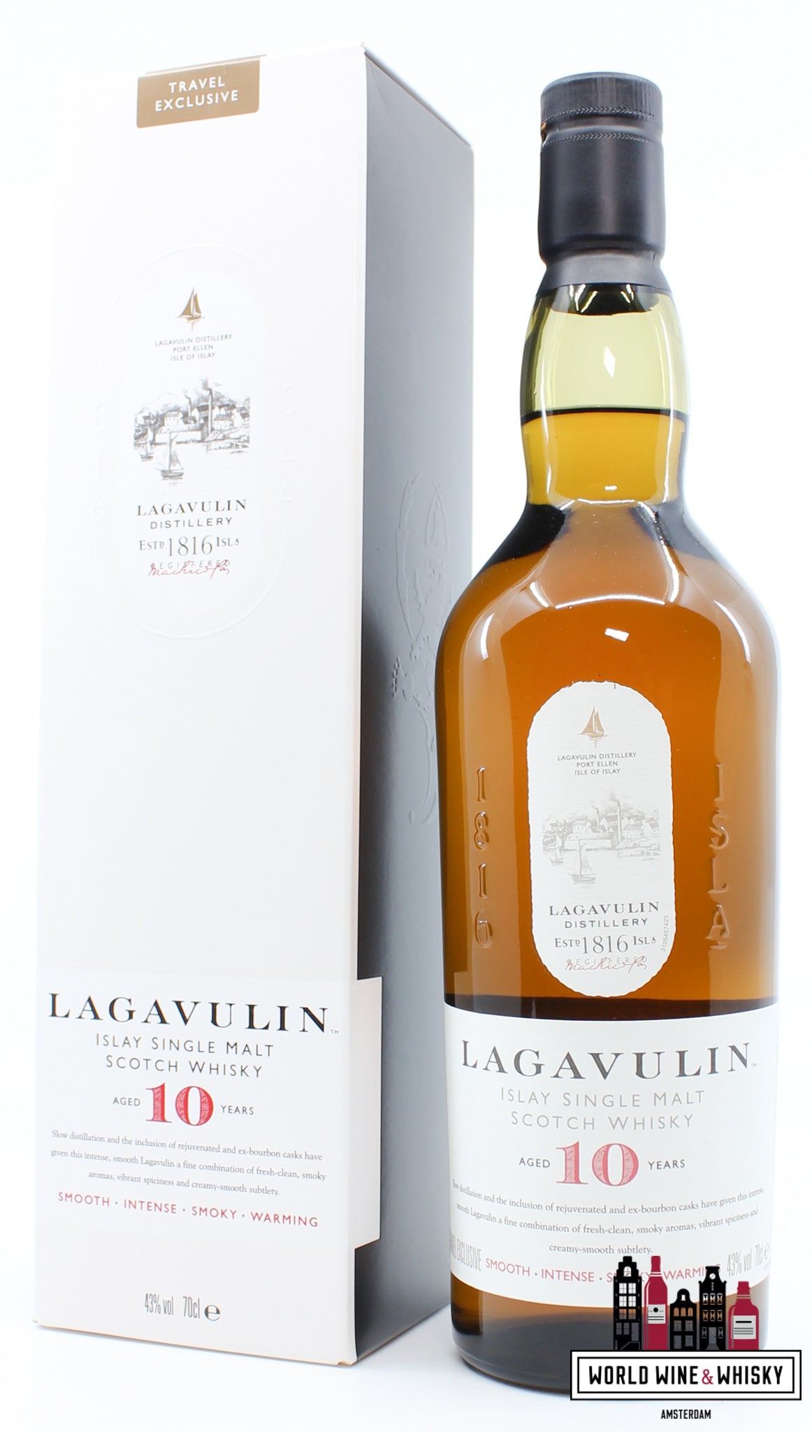 Lagavulin 10 Years Old 2020 - Travel Retail Exclusive 43% - WORLD WINE WHISKY 