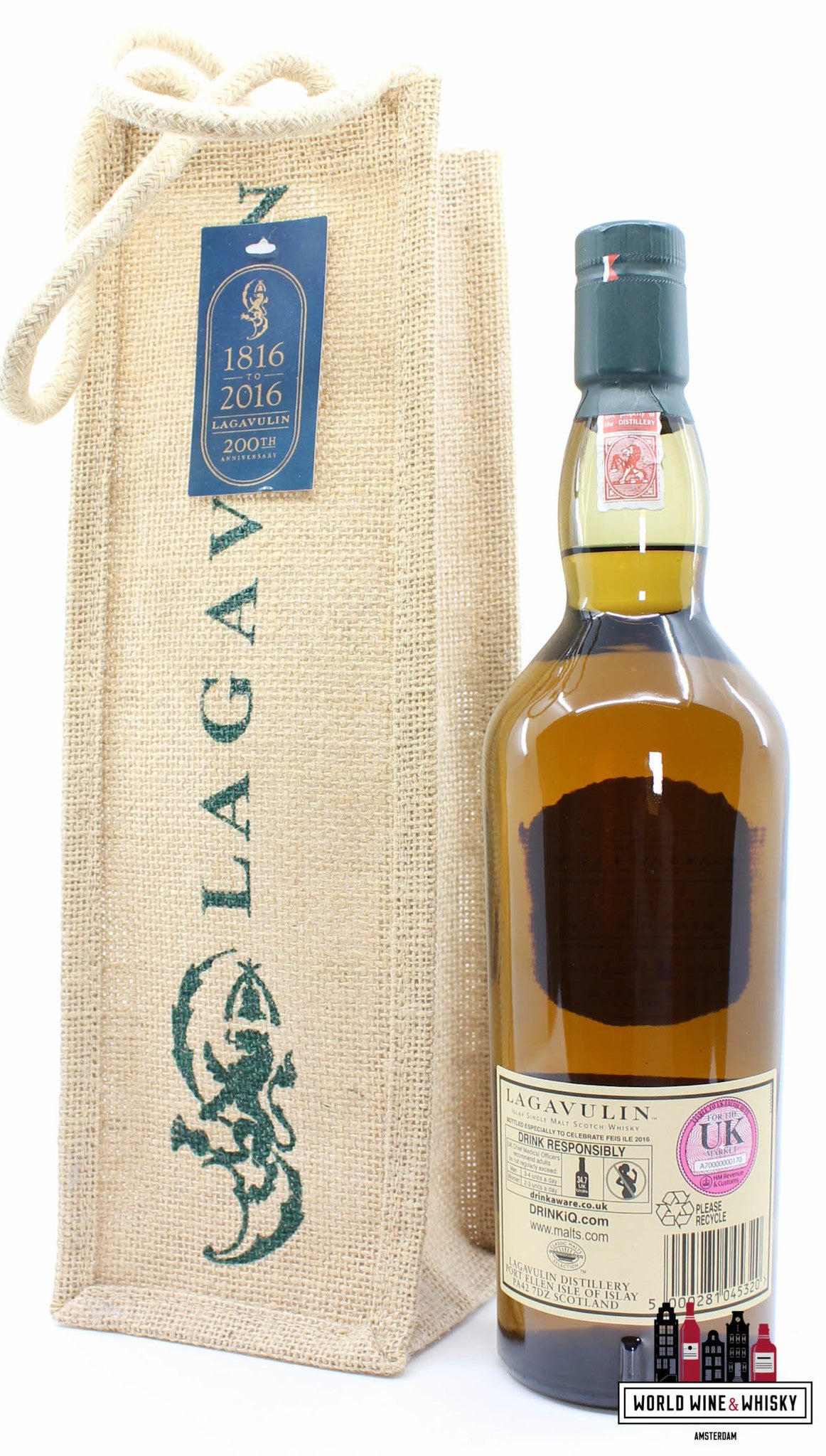 Lagavulin 18 Years Old 2016 - Feis Ile 2016 - 200th Anniversary 49.5% (1 of 6000) - WORLD WINE WHISKY 