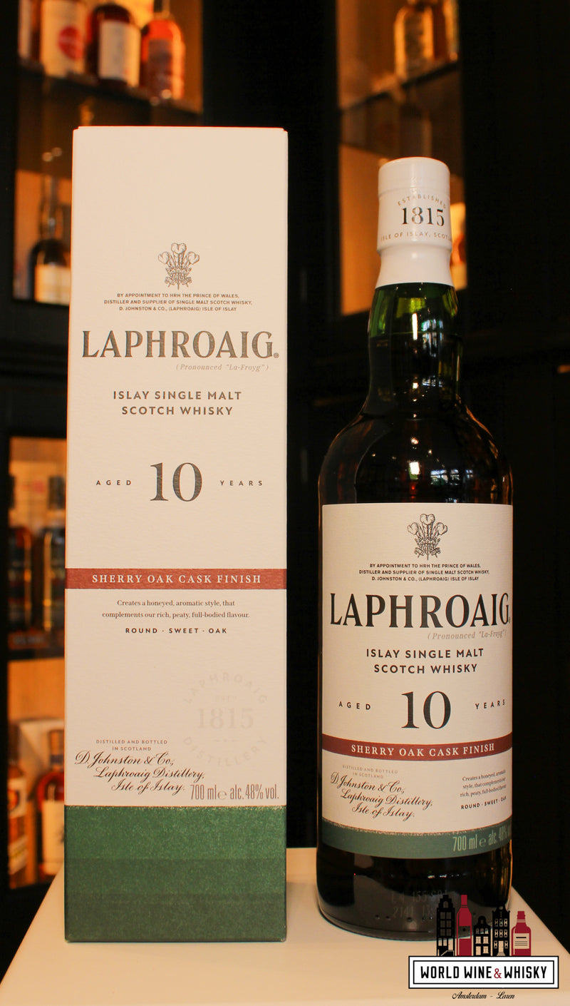 Laphroaig 10 Years Oak -  Sherry Oak Cask Finish 48% - WORLD WINE WHISKY 
