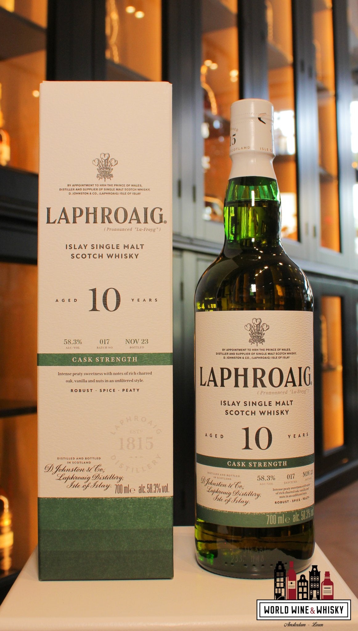 Laphroaig 10 Years Old 2023 - Cask Strength - Batch 17 58.3% - WORLD WINE WHISKY 