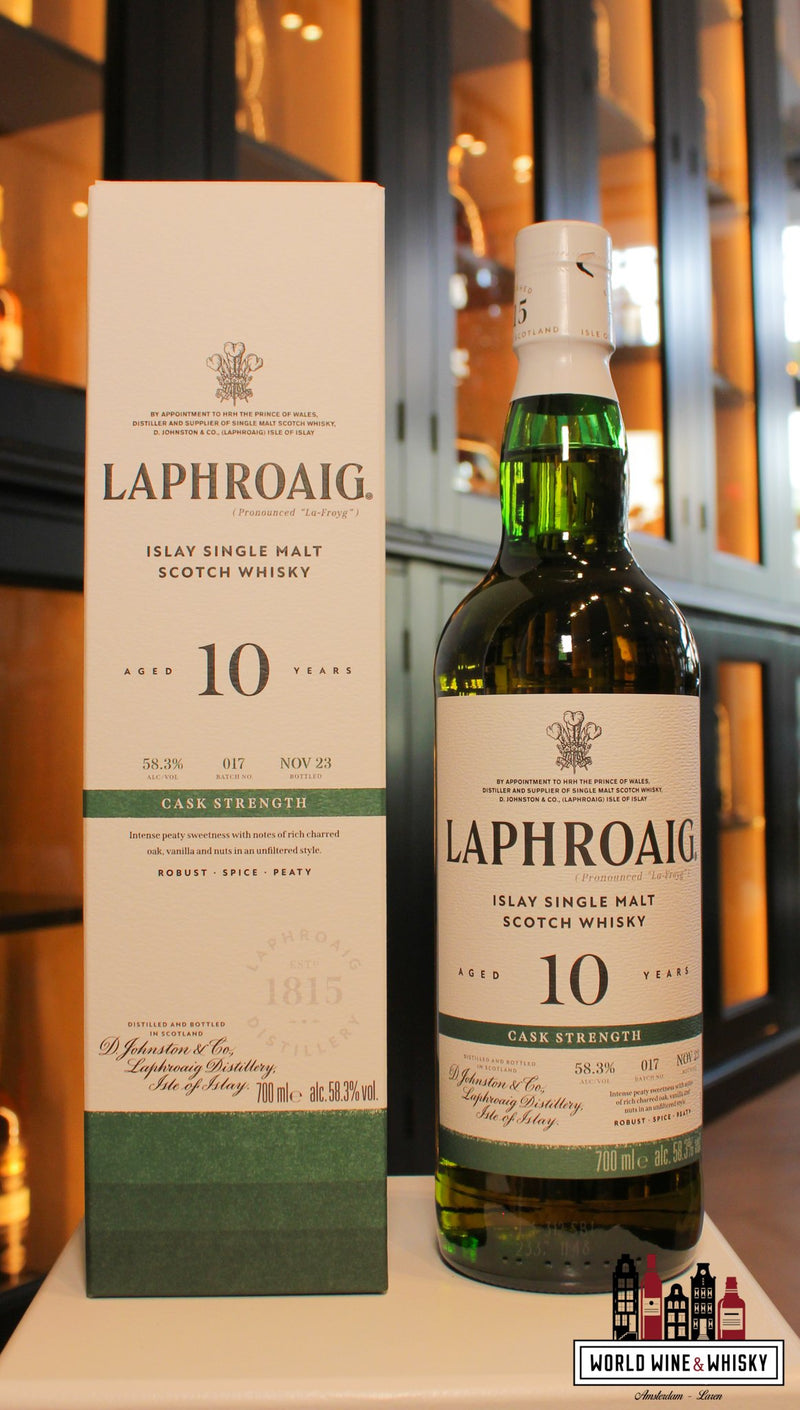 Laphroaig 10 Years Old 2023 - Cask Strength - Batch 17 58.3% - WORLD WINE WHISKY 