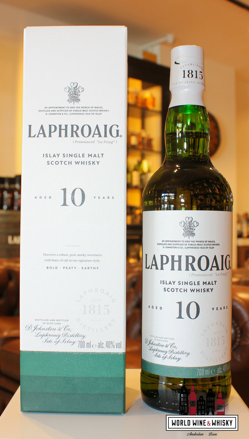 Laphroaig 10 Years Old 40% - WORLD WINE WHISKY 