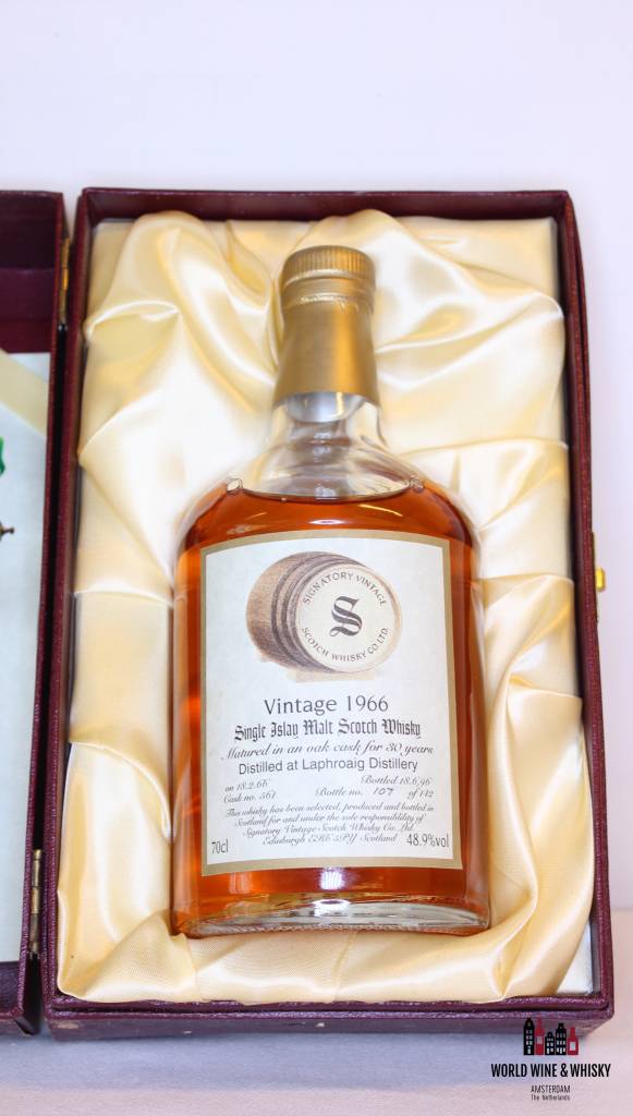 Laphroaig 30 Years Old 1966 1996 Cask 561 Signatory Vintage (SV) Vintage Collection - Dumpy 48.9% - WORLD WINE WHISKY 
