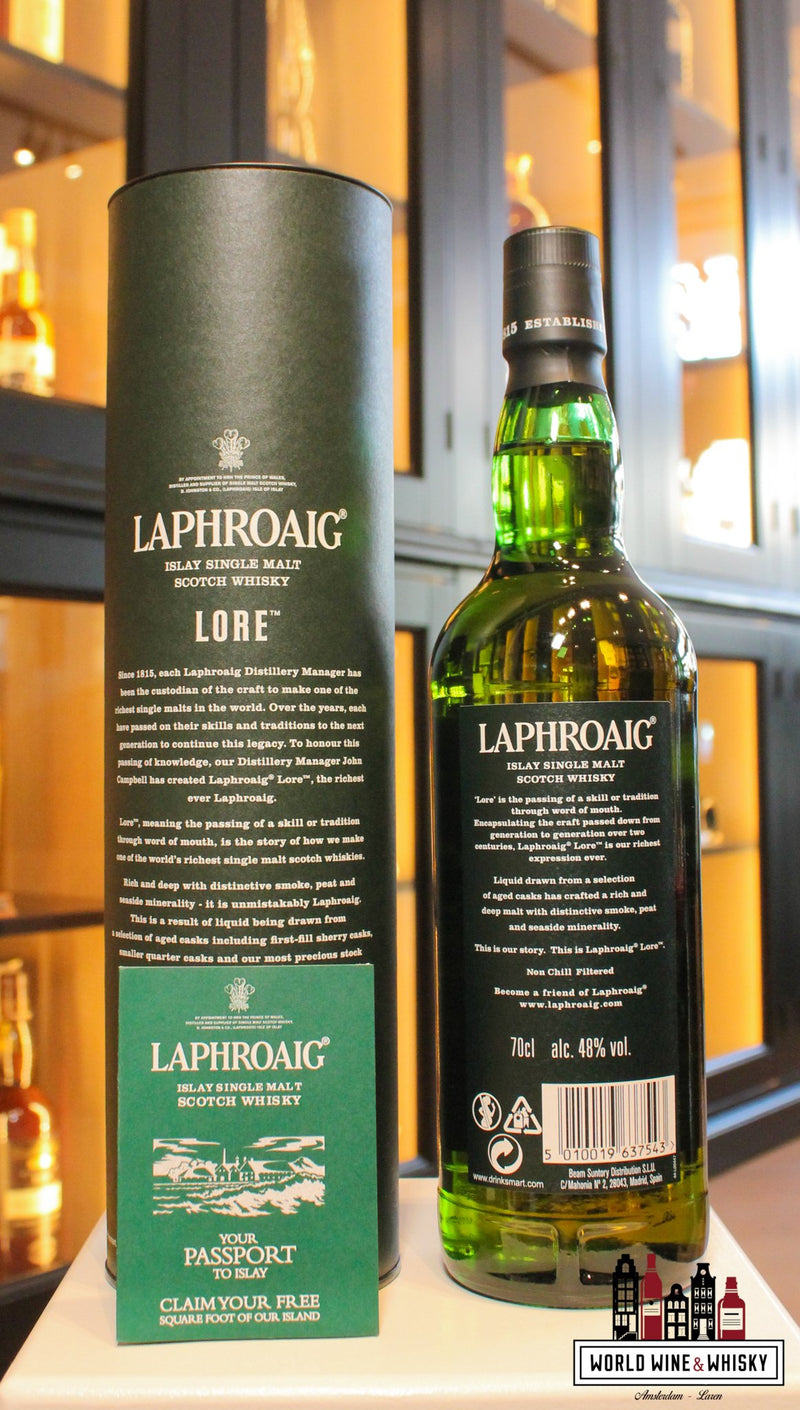 Laphroaig Lore 48% - WORLD WINE WHISKY 