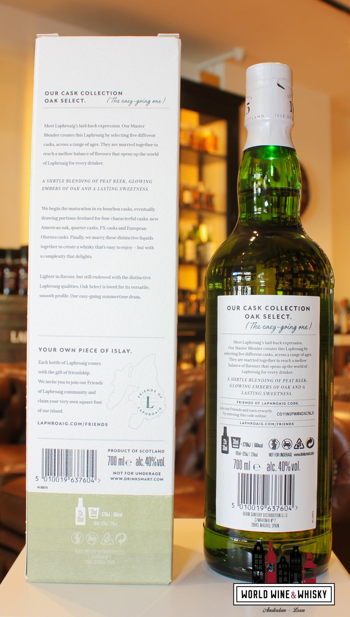 Laphroaig Oak Select 40% - WORLD WINE WHISKY 