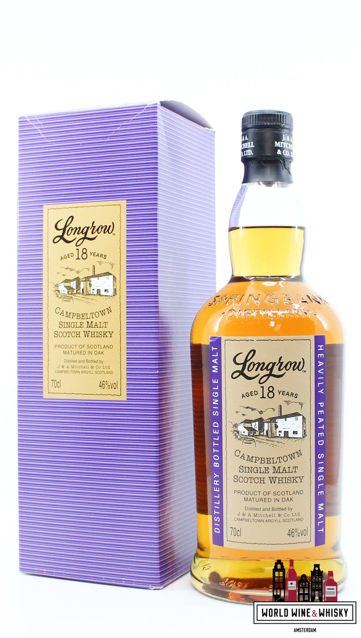 Longrow 18 Years Old 2013 - Purple Edition (Springbank) 46% - WORLD WINE WHISKY 