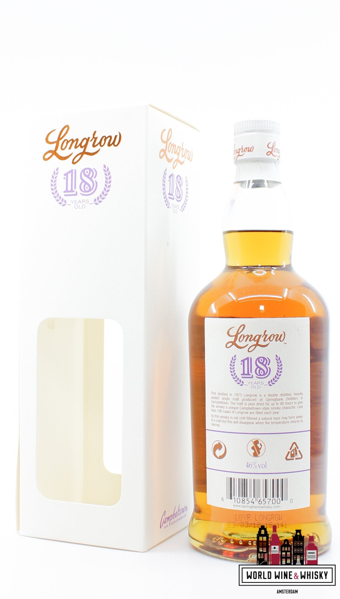 Longrow 18 Years Old 2018 - Limited Edition (Springbank) 46% - 1 of 4800 - WORLD WINE WHISKY 