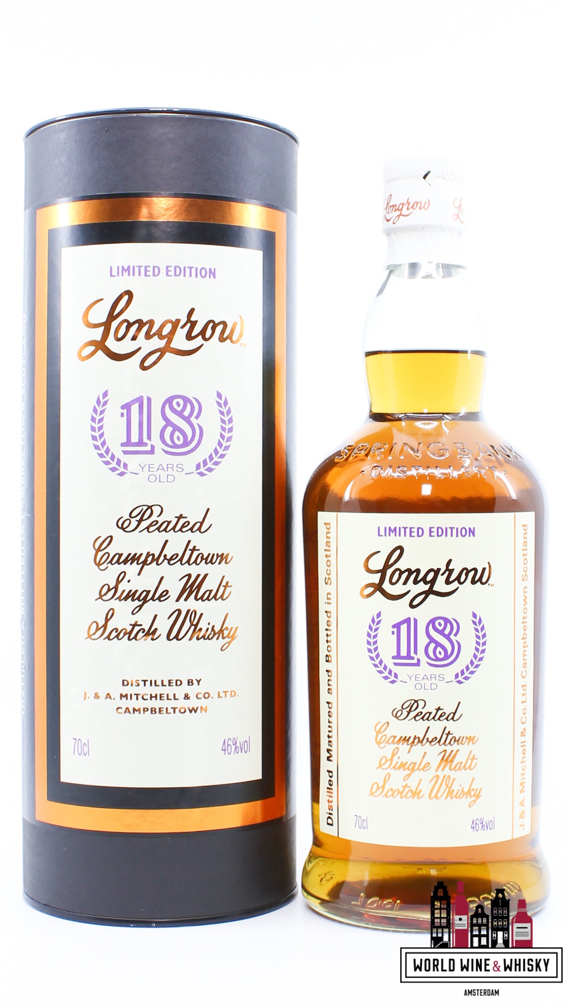 Longrow 18 Years Old 2021 - Limited Edition (Springbank) 46% - WORLD WINE WHISKY 