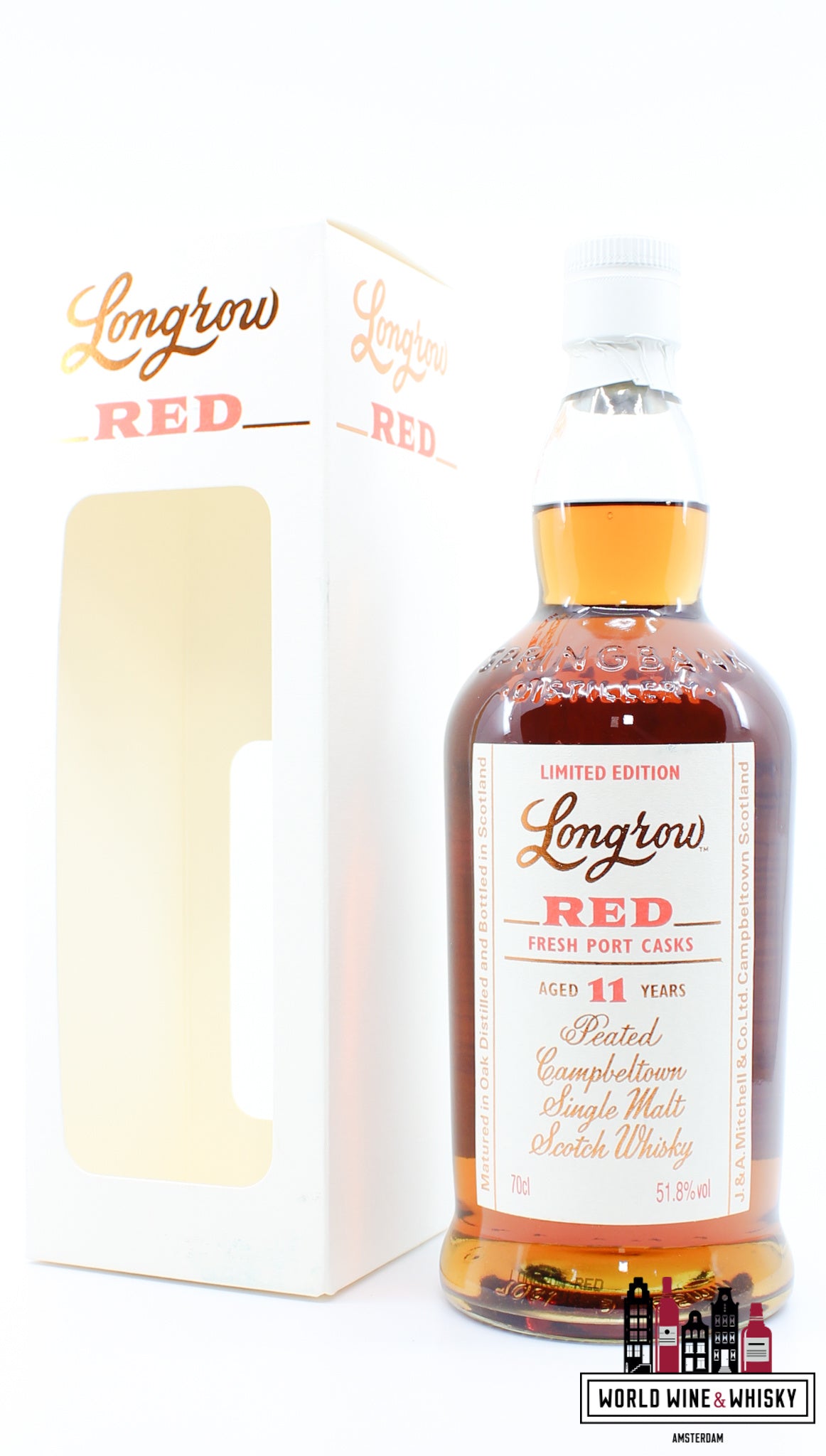 Longrow Red 11 Years Old 2014 - Fresh Port Casks (Springbank) 51.8% (1 of 9000) - WORLD WINE WHISKY 