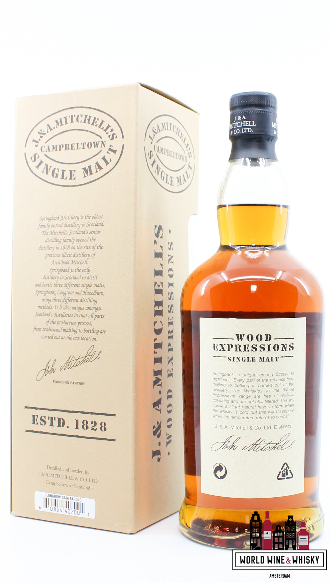 Longrow (Springbank) 7 Years Old 2000 2008 - Gaja Barolo - Wood Expressions Series 55.8% (1 of 12120) - WORLD WINE WHISKY 
