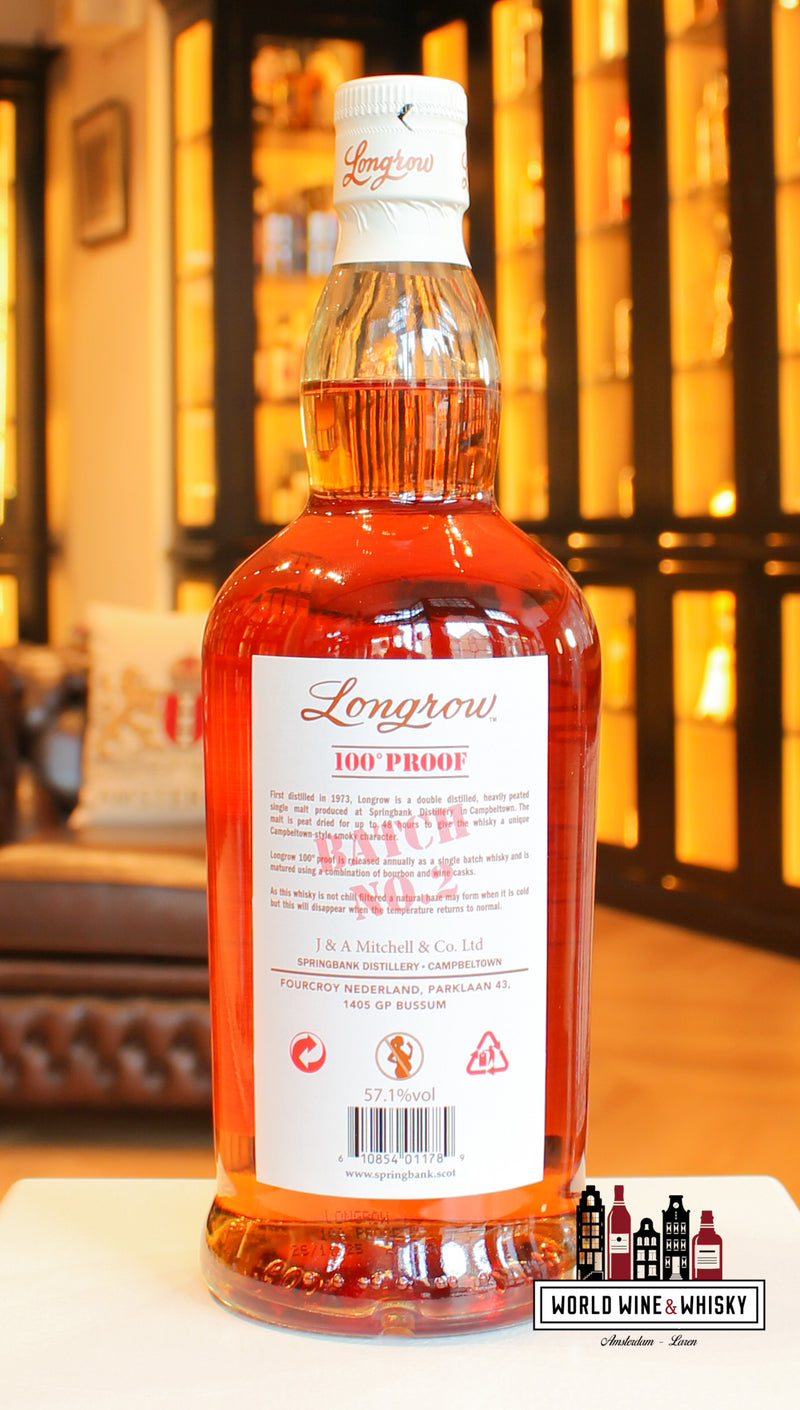 Longrow 100 Proof 2025 - Peated Campbeltown Single Malt Scotch whisky 57.1%