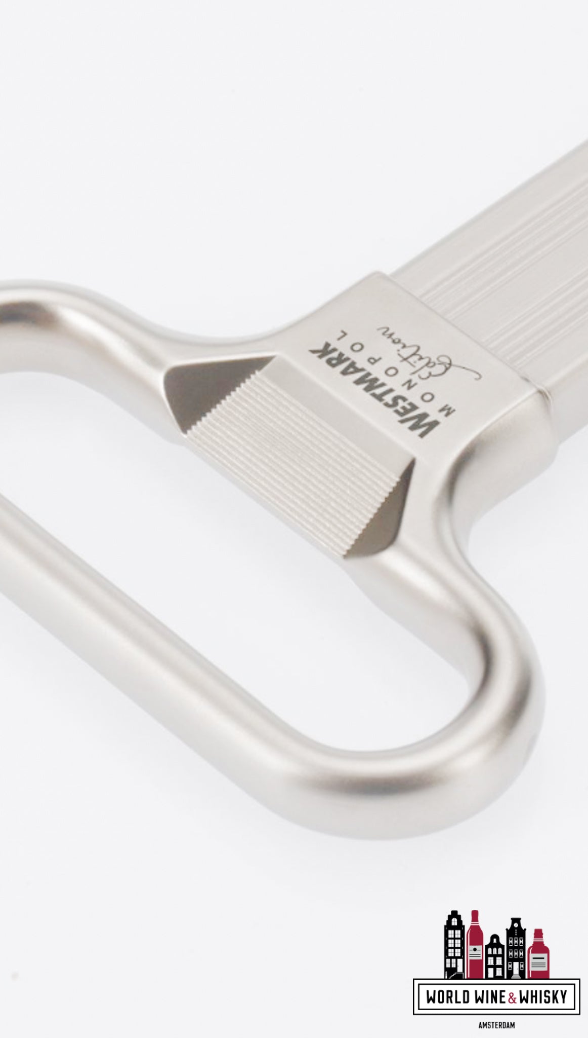 Luxurious wine bottle opener and corker »Ah-So« Westmark Monopol Edition (satin-finish exclusive) - WORLD WINE WHISKY 