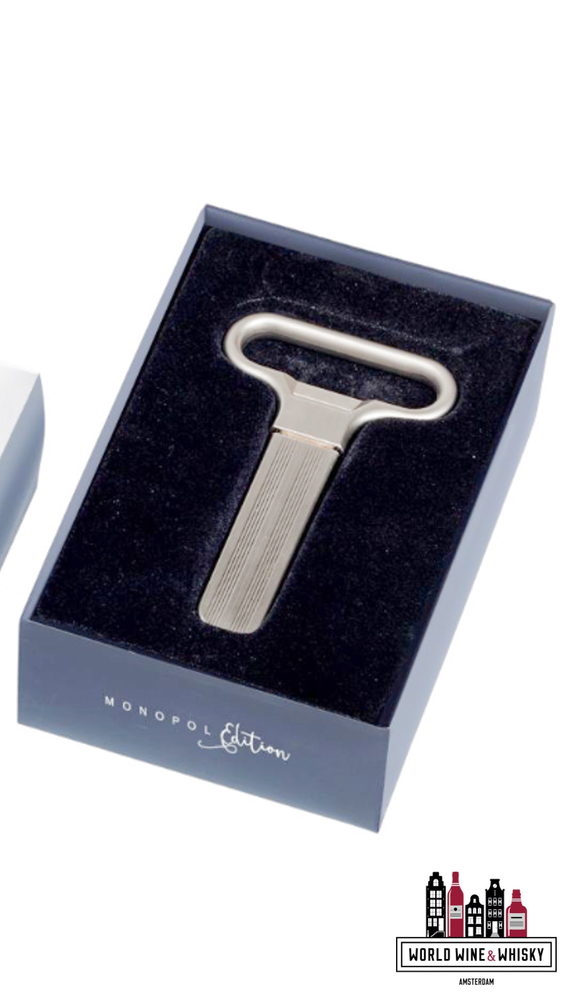 Luxurious wine bottle opener and corker »Ah-So« Westmark Monopol Edition (satin-finish exclusive) - WORLD WINE WHISKY 