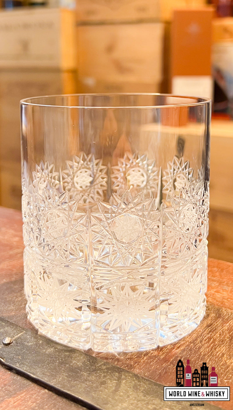 Luxury Crystal whisky and whiskey glasses - set of 6 glasses (Handmade and hand cut) - WORLD WINE WHISKY 