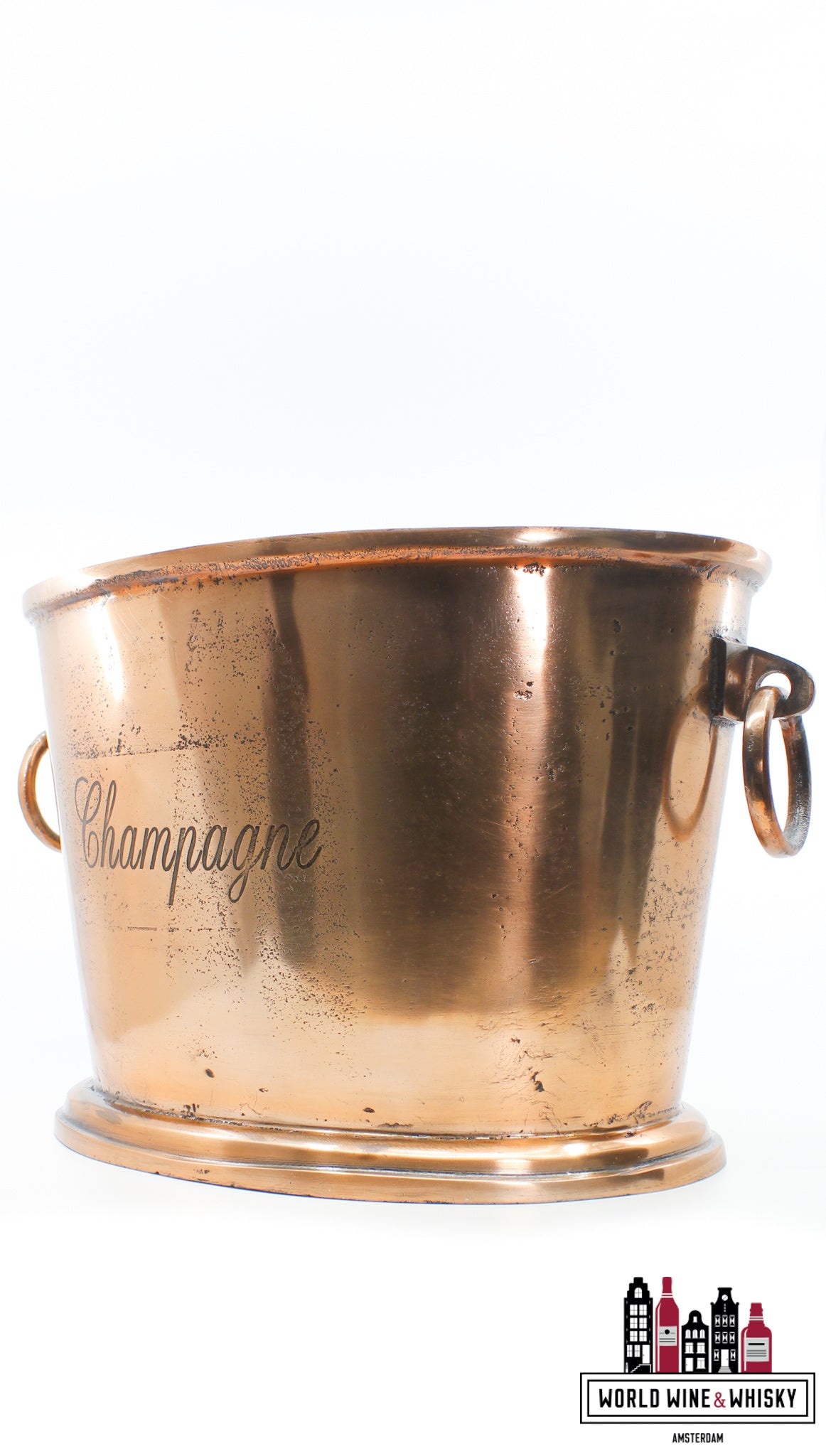 Luxury bronze Champagne cooler/ice bucket (for 3/4 bottles) - WORLD WINE WHISKY 