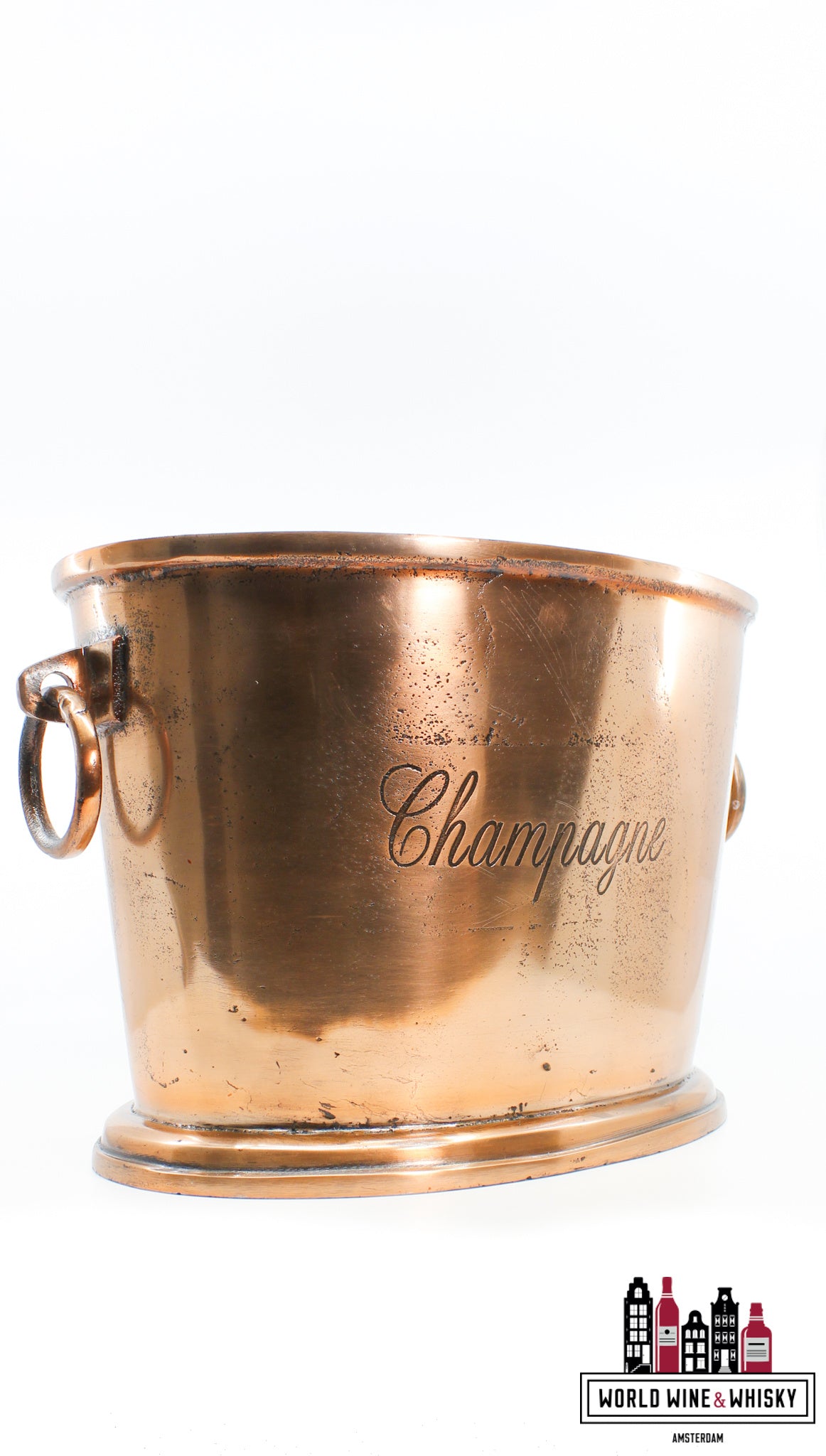 Luxury bronze Champagne cooler/ice bucket (for 3/4 bottles) - WORLD WINE WHISKY 
