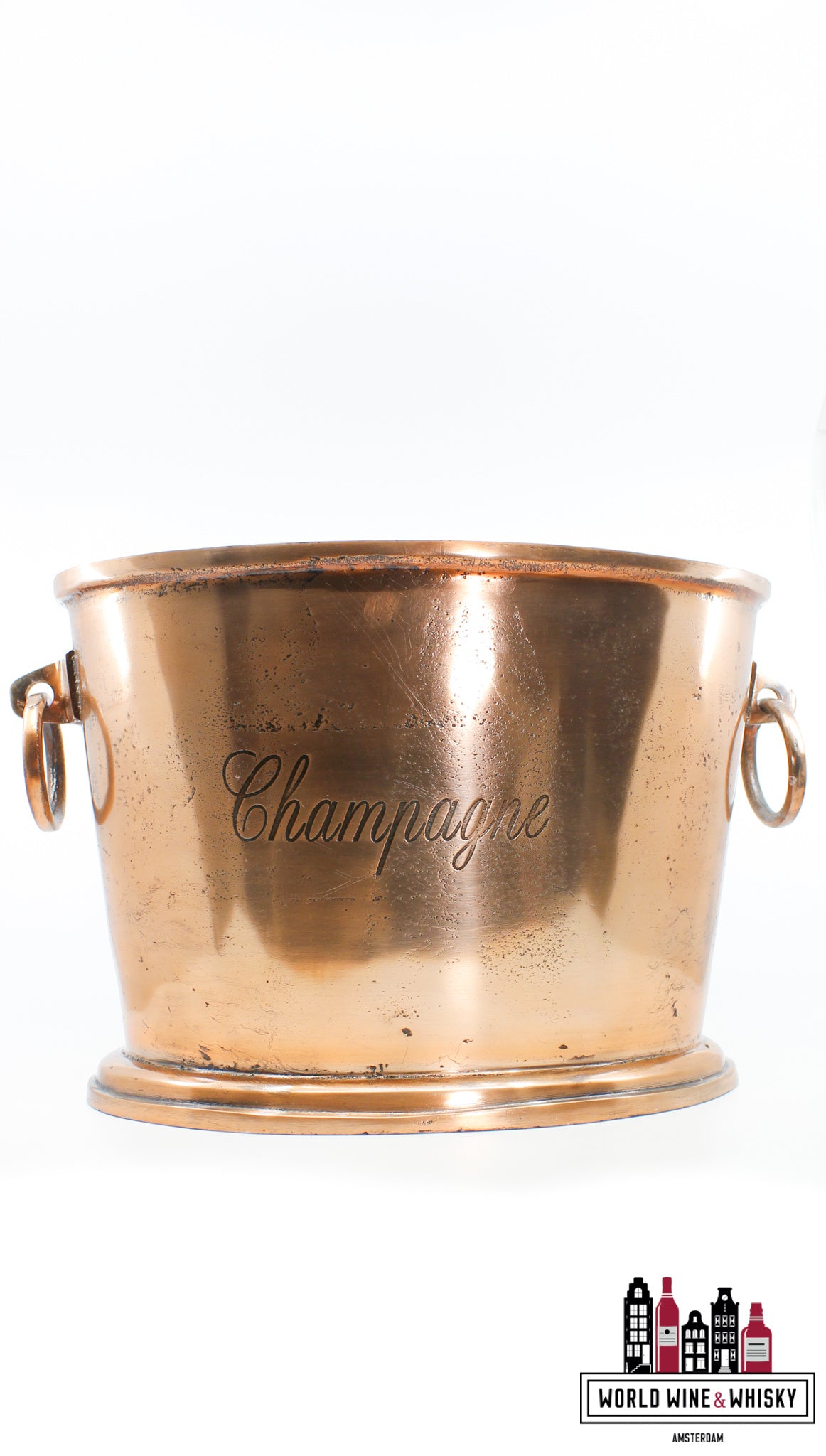 Luxury bronze Champagne cooler/ice bucket (for 3/4 bottles) - WORLD WINE WHISKY 