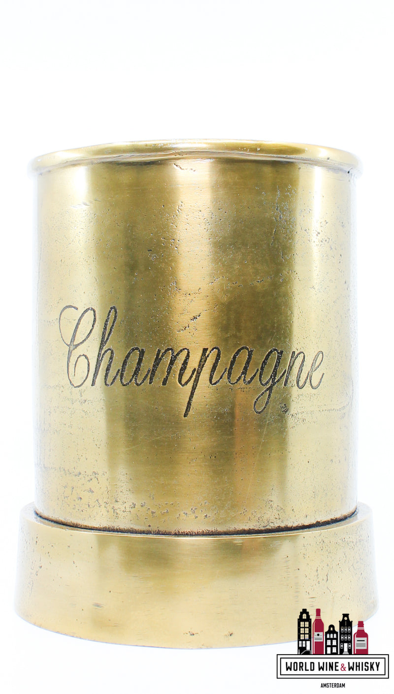 Luxury golden Champagne cooler/ice bucket (for 1 bottle) - WORLD WINE WHISKY 