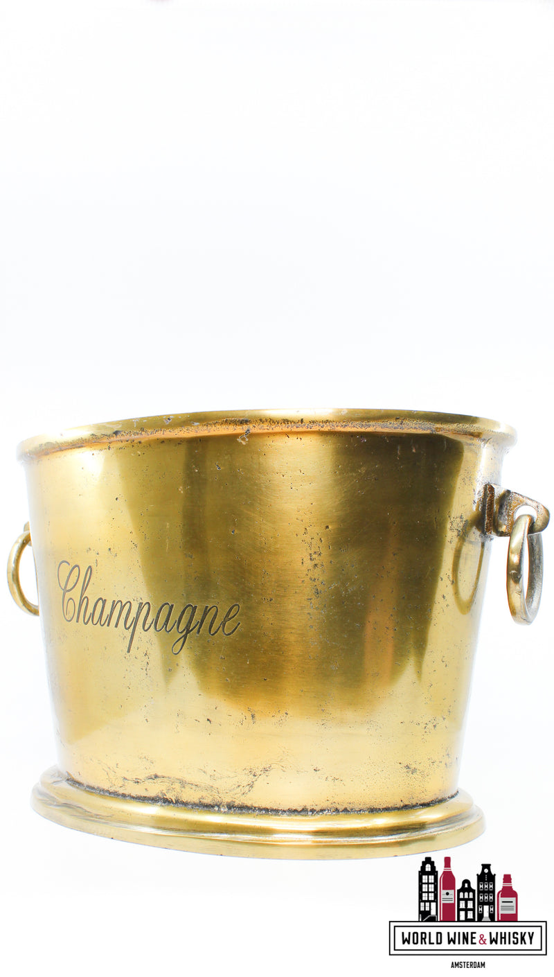 Luxury golden Champagne cooler/ice bucket (for 3/4 bottles) - WORLD WINE WHISKY 