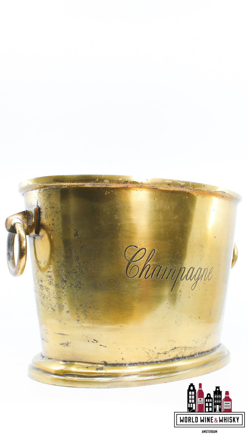 Luxury golden Champagne cooler/ice bucket (for 3/4 bottles) - WORLD WINE WHISKY 