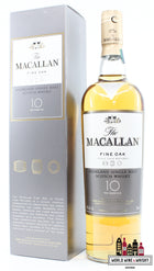 Macallan 10 Years Old - Fine Oak Triple Cask Matured 40% 750ml - WORLD WINE WHISKY 