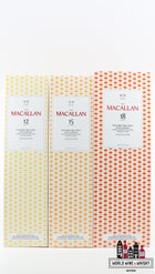 Macallan 12, 15 and 18 Years Old 2023 - Colour Collection (set of three bottles) - WORLD WINE WHISKY 