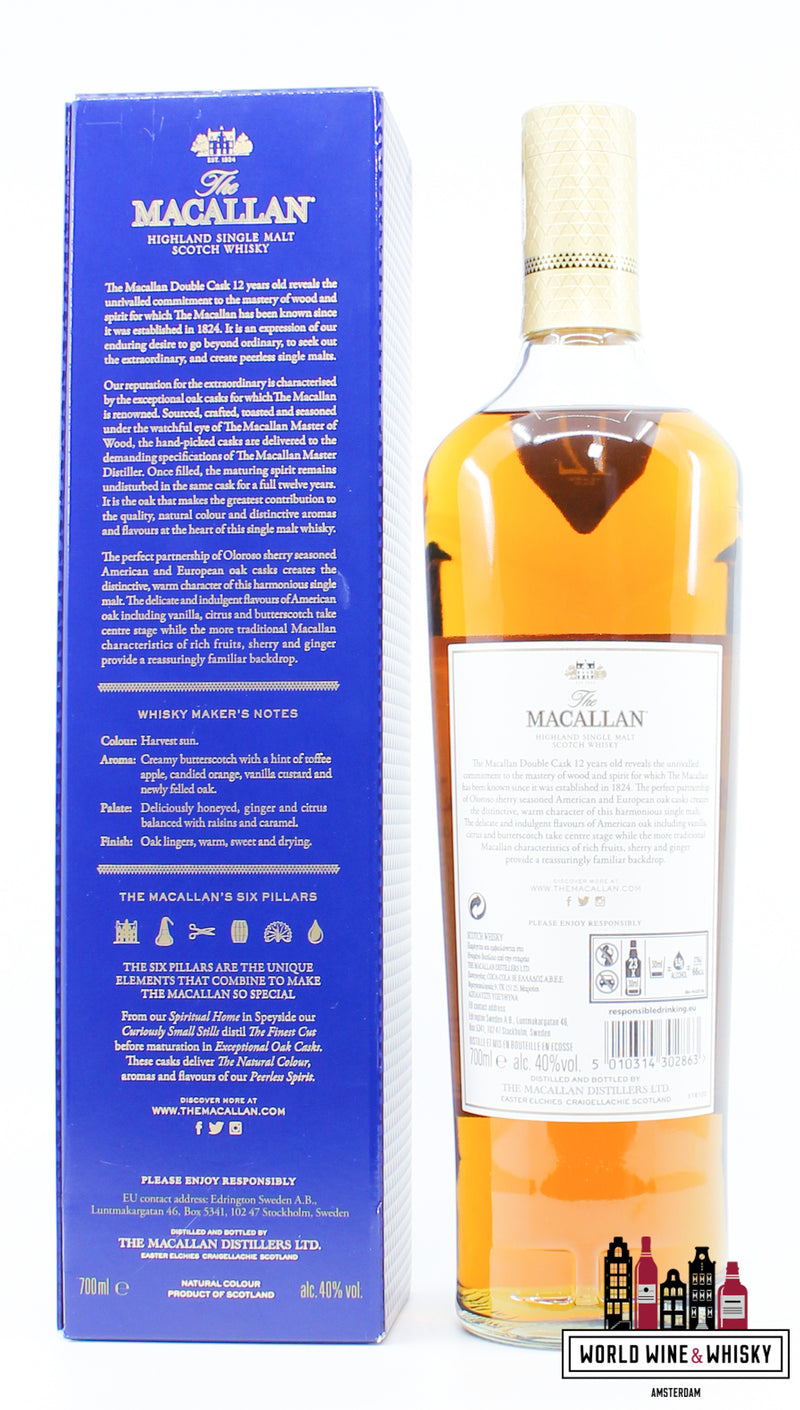 Macallan 12 Years Old - Double Cask 40% - WORLD WINE WHISKY 