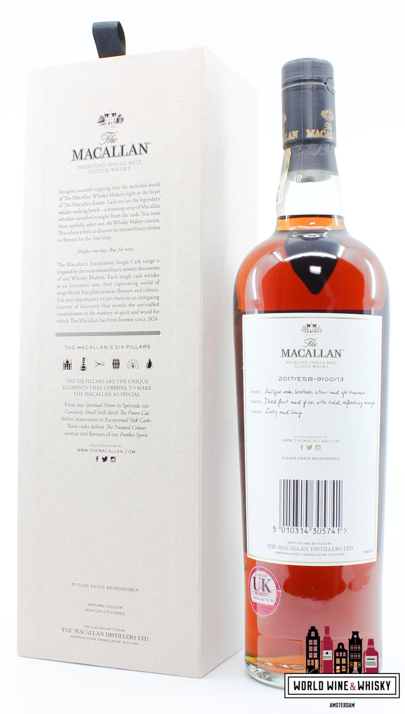 Macallan 14 Years Old 2003 2017 - Exceptional Single Cask 2017/ESB-9100/13 - Cask 13 60% (1 of 643) - WORLD WINE WHISKY 