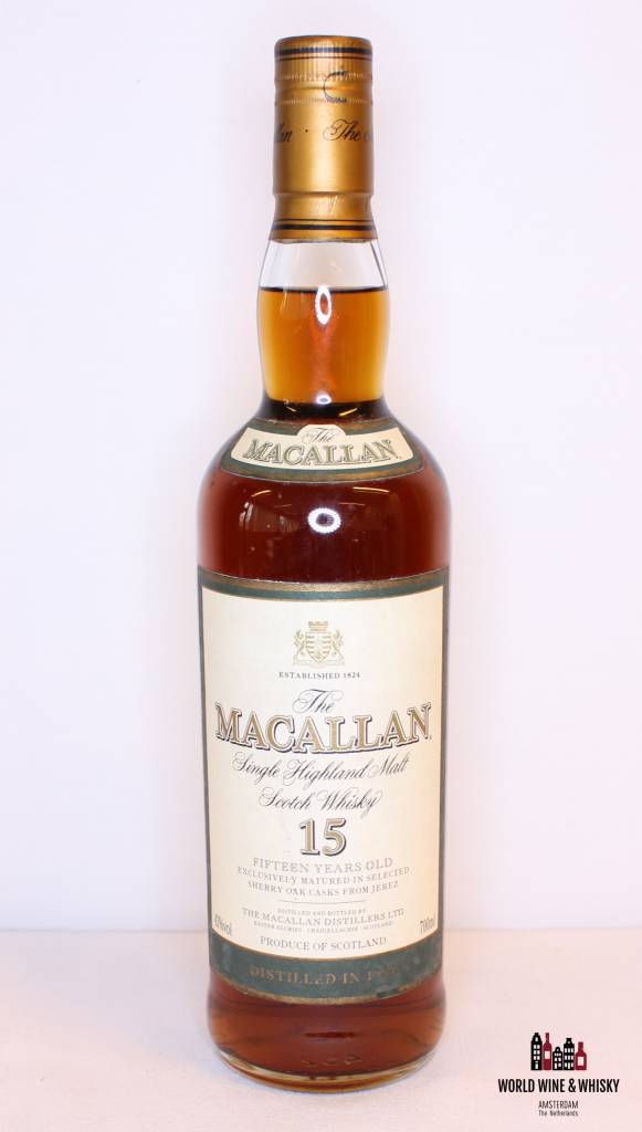 Macallan 15 Years Old 1984 2000 Green - Sherry Oak Cask 43% - WORLD WINE WHISKY 