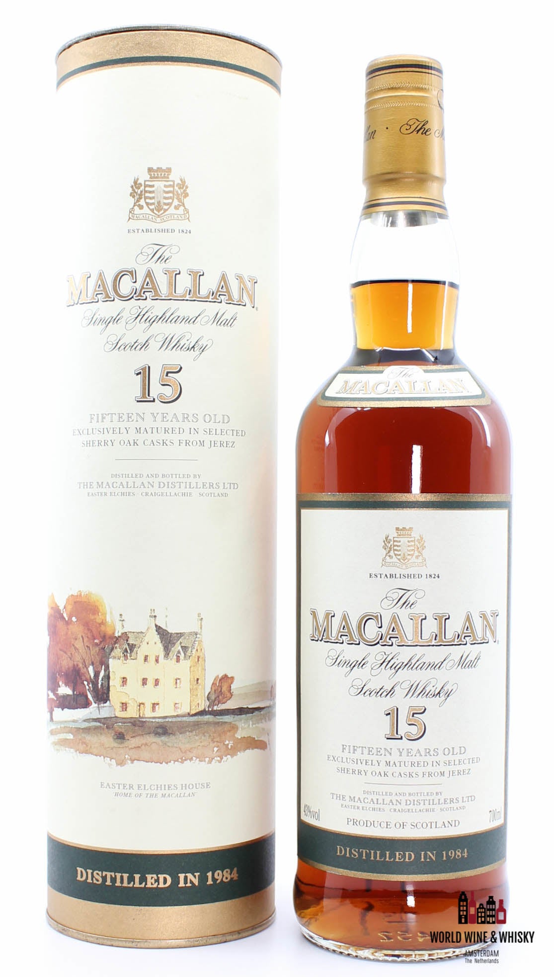Macallan 15 Years Old 1984 - Sherry Oak Casks from Jerez  43% 700ml - WORLD WINE WHISKY 