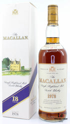 Macallan 18 Years Old 1978 1996 Sherry Wood 43% (750 ml) - WORLD WINE WHISKY 