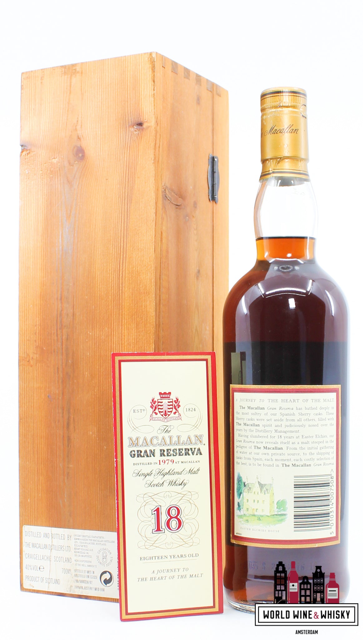 Macallan 18 Years Old 1979 1997 - Gran Reserva - Sherry Cask 40% - WORLD WINE WHISKY 