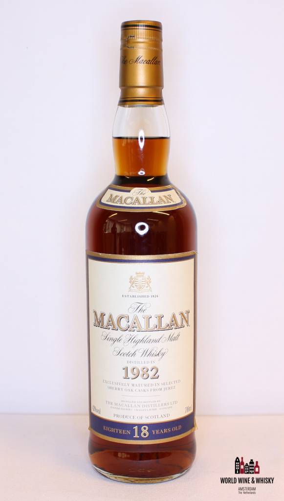 Macallan 18 Years Old 1982 2000 Sherry Cask 43% - WORLD WINE WHISKY 