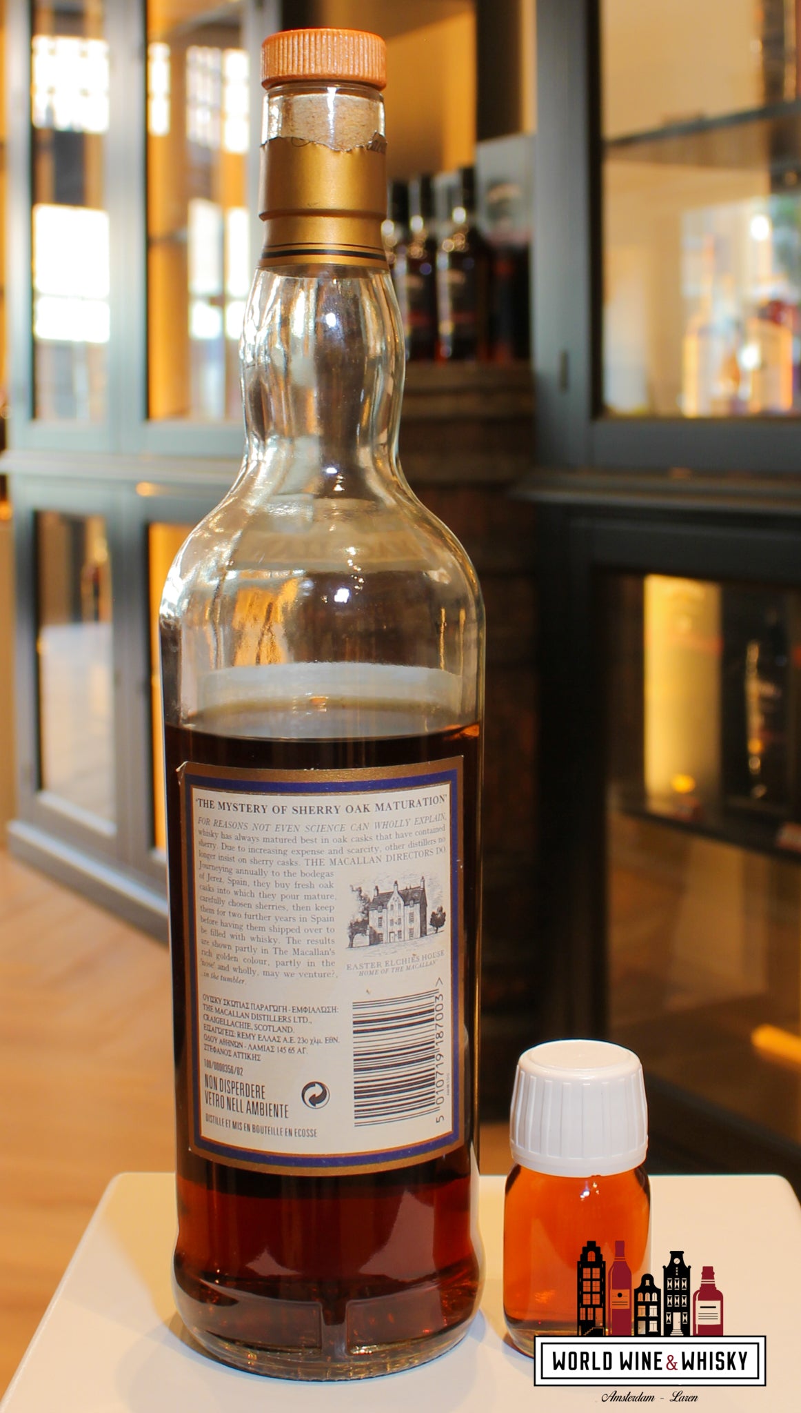 Macallan 18 Years Old 1985 2003 - Sherry Oak Casks - Vintage Release 43% (30ml sample) - WORLD WINE WHISKY 